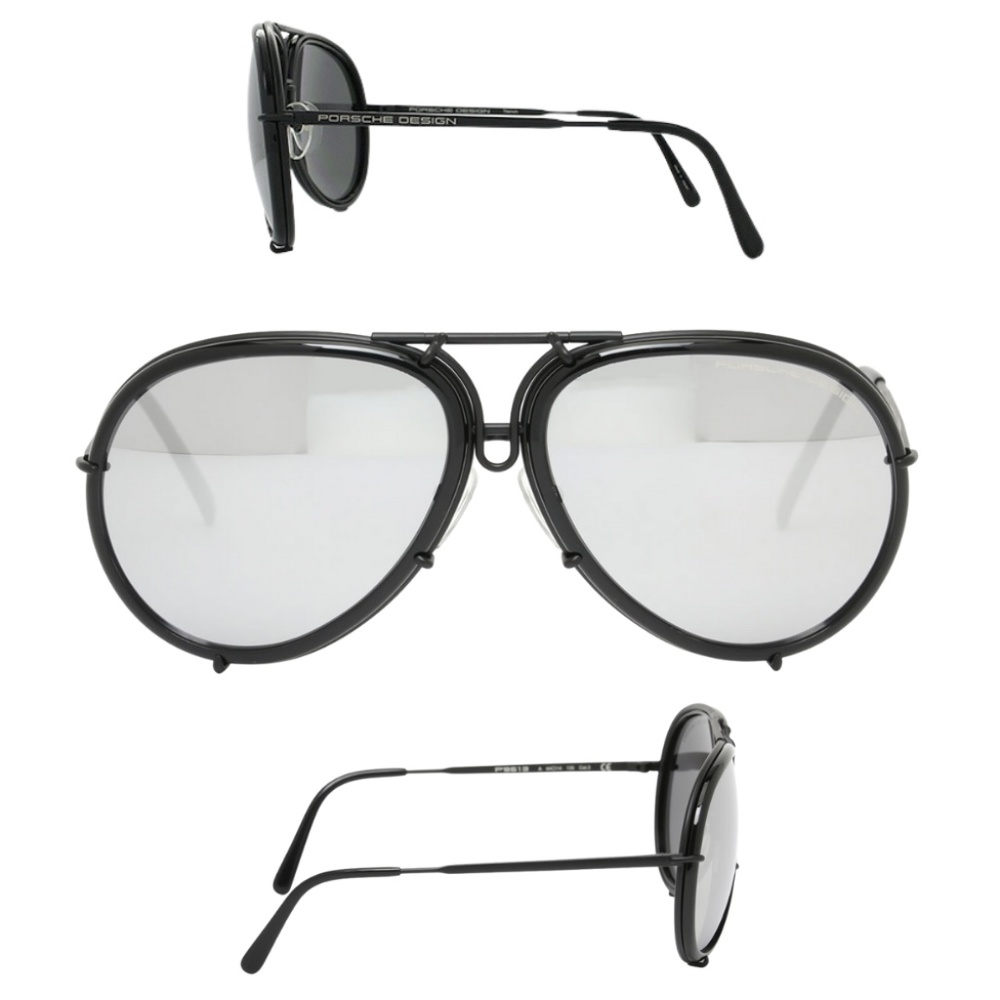 Porsche Design Sunglasses - P'8613-A (61) Full Frame Aviator TWO Lenses - Picture 1 of 8